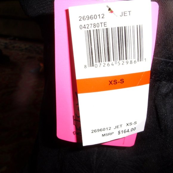 Betsey Johnson Swim Tankini Top Black XS-S S2012 NWT - Picture 2 of 10